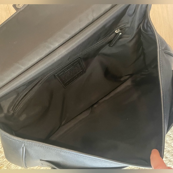 Coach Beekman Barclay Black Leather Messanger Briefcase Bag - Picture 5 of 16